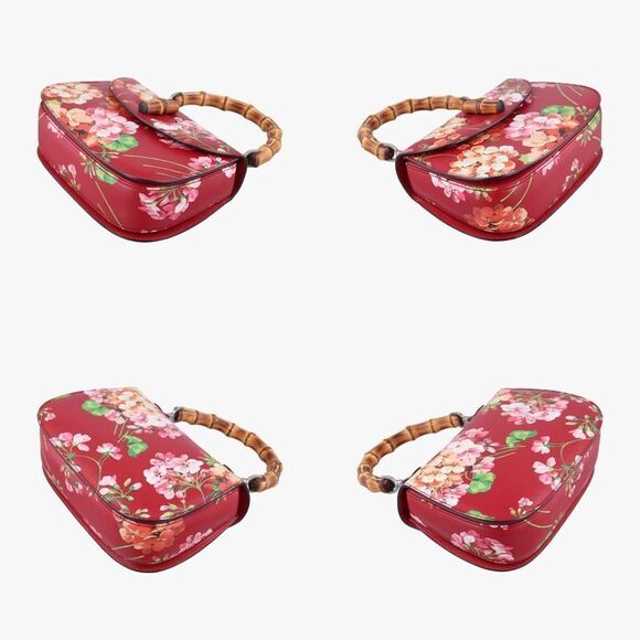 Gucci Bamboo Red And Multicolor Leather 409398 B019491568 - Picture 4 of 10